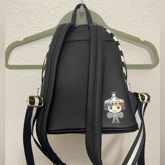 Loungefly Black and White Beetlejuice Backpack main image 3